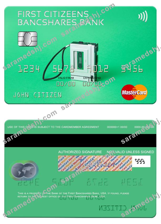 USA First Citizens BancShares Bank mastercard